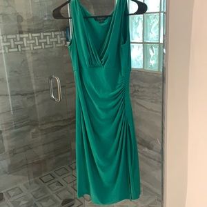 Green Lauren Ralph Lauren dress. Form fitting